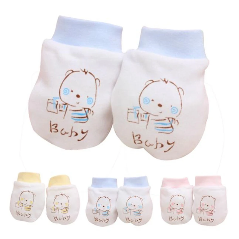 

Anti-grasping Gloves Four Seasons Newborn Safety Boys Girls Children's Anti Scratch Kids Protection Face Baby Mitten Winter