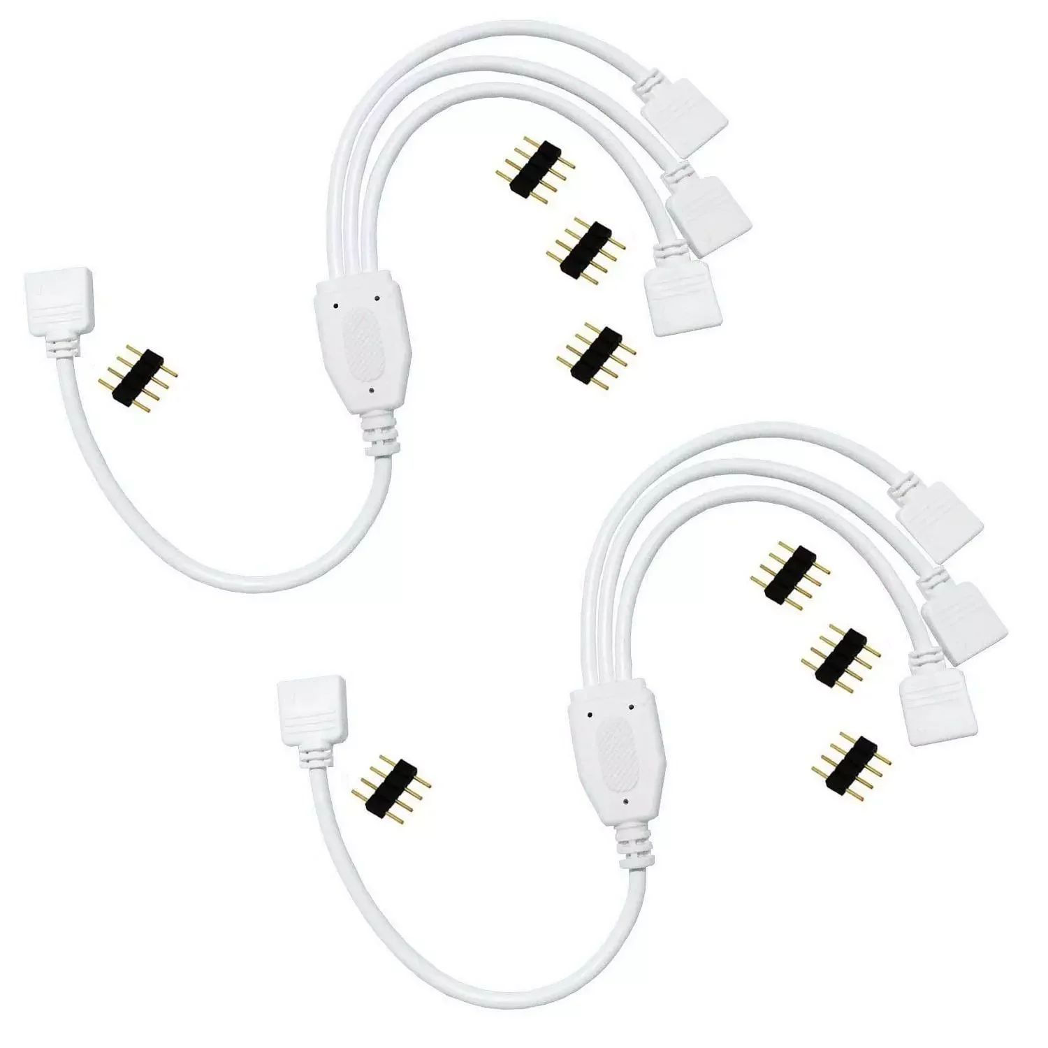 

5Pin Y Shape RGB RGBW Extension Cable Male To Female 1 To 2 3 4 Way Spliter Extend Cable For RGB RGBW LED Strip Light