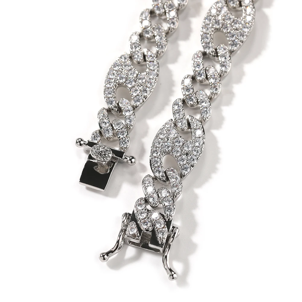 Ожерелье Uwin женское из кубинской цепи украшение в виде холодной Подвески Mariner 11