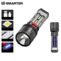 solar power p50 rechargeable led tacticals flashlight waterproof torch 7 modes for camping climbing outdoor hiking tools