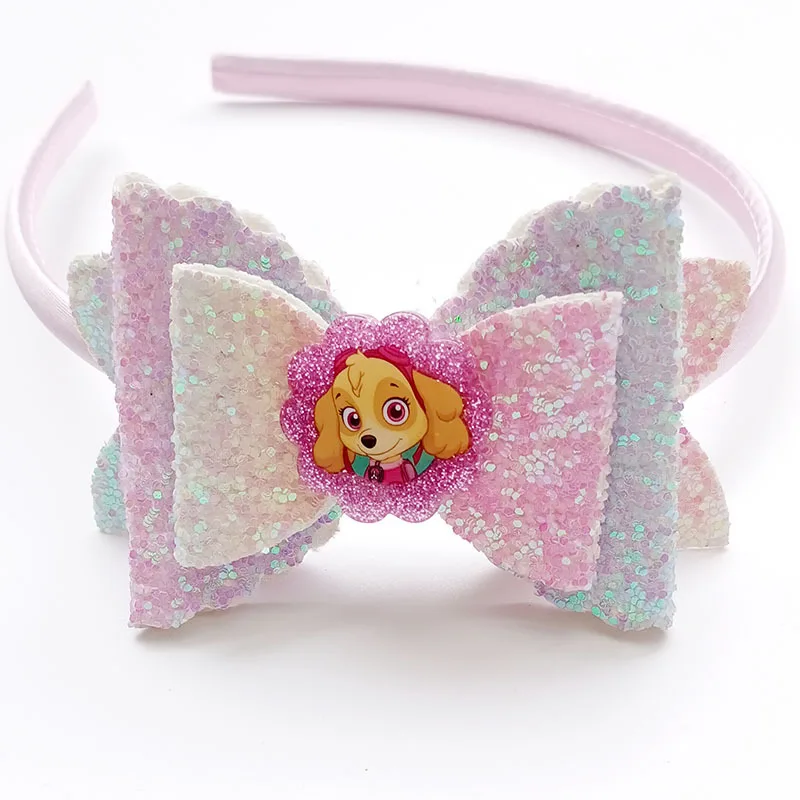 

Paw Patrol Girls Bowknot Headband Girls Hair Band Newborn Hair Accessories Toddler Jewelry Baby Headbands Accessories