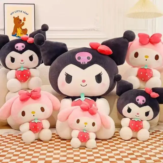 

Sanrio Cartoon Kuromi My Melody Cinnamoroll Pochacco Pompom Purin Strawberry Cute Hug Plush Doll Toy For Children Surprise Gifts