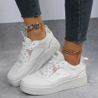 spring and summer sports shoes womens thick bottom casual 2022 white student cute kawaii bear vulcanized shoes flat bottom