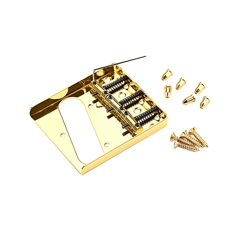 

For WILKINSON 6 Strings Vintage Style Fixed Electric Guitar Bridge with Brass Saddles TL Bridge Guitar Accessories