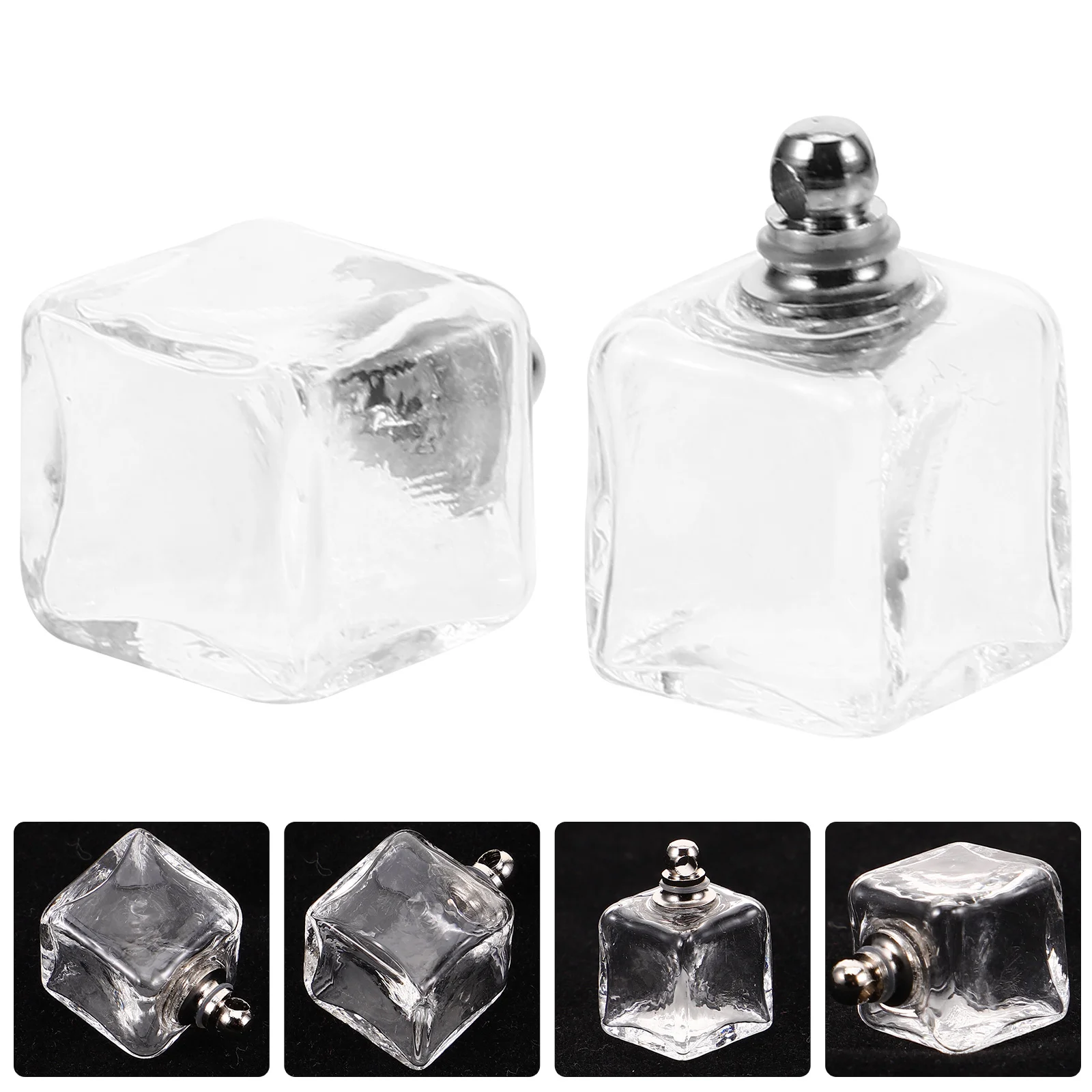 

10 Pcs Glass Ball Pendant Glass Ball Charms Pendant Crafts Glass Ball Charms