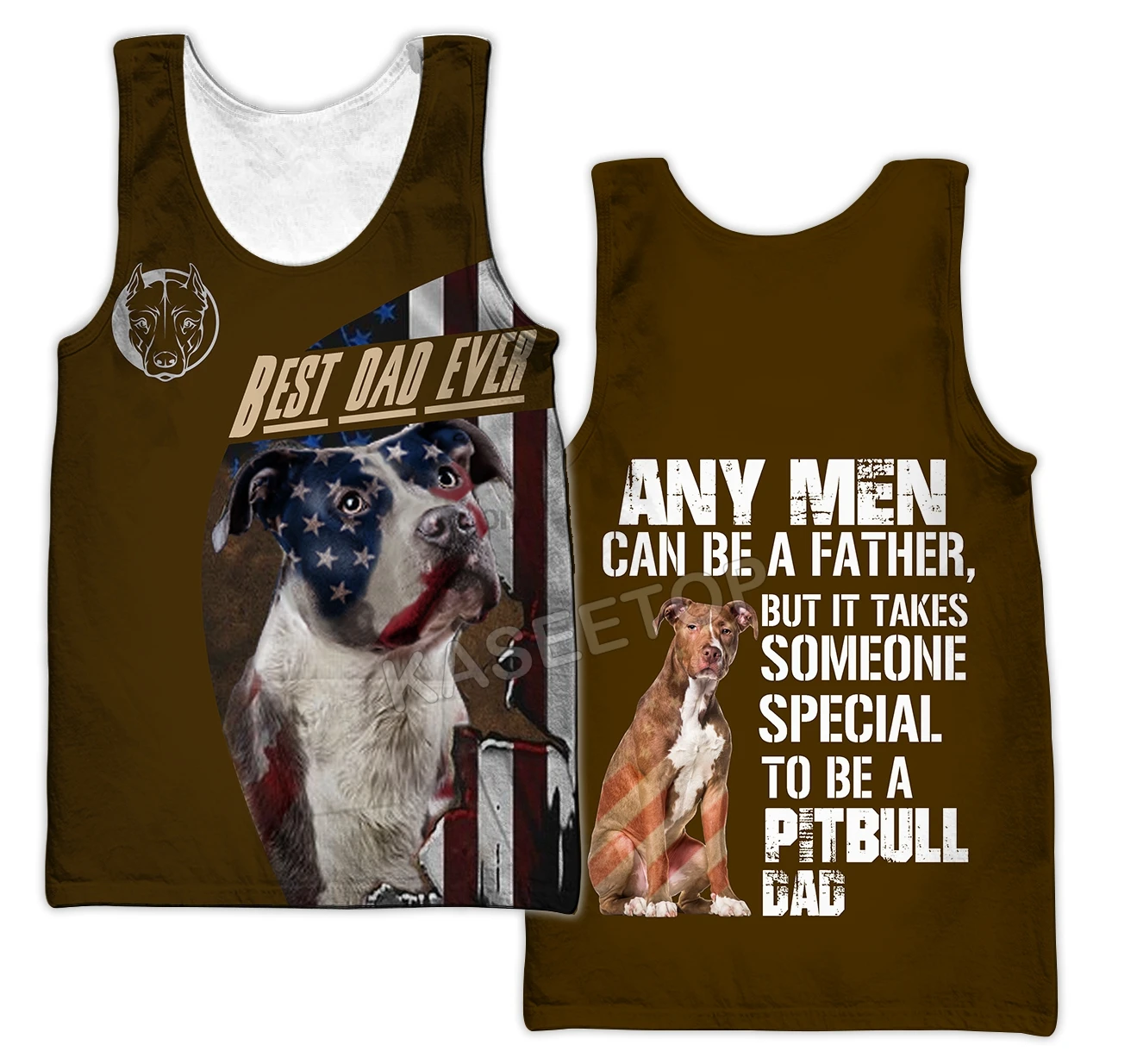 

Funny Men Tank Tops Pitbull Lover Dog 3D Printed Pattern Summer Vest Hip-Hop Streetwear Casual Fitness Sleeveless Pullover Tops
