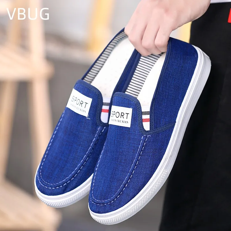 

Denim Men's Shoes Student Shoes Comfortable Sports Bottom Classic Cloth Shoes Non-slip Shoes Wear-resistant Spring and Summer