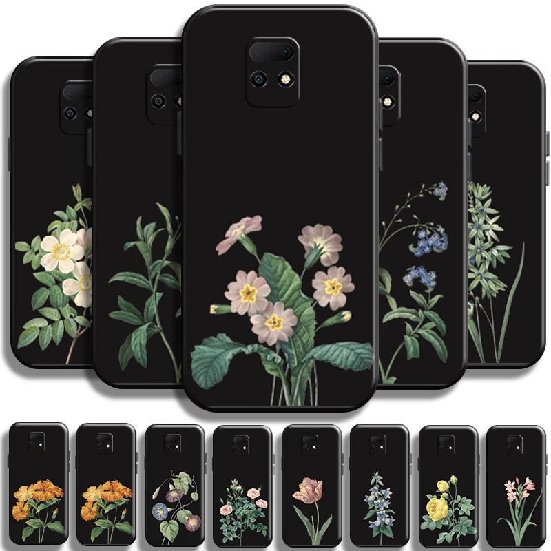 

Beautiful Simplicity Flowers For Xiaomi Redmi 10X Pro 5G 10X 4G Cover Full Protection Shell Back Soft Carcasa Coque Shockproof