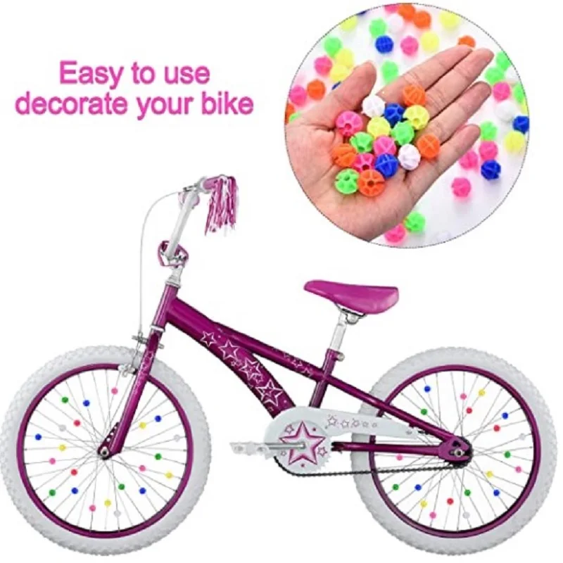 X Autohaux 100 шт. цветные пластиковые бусины для велосипедных спиц диаметр 0 55 дюйма