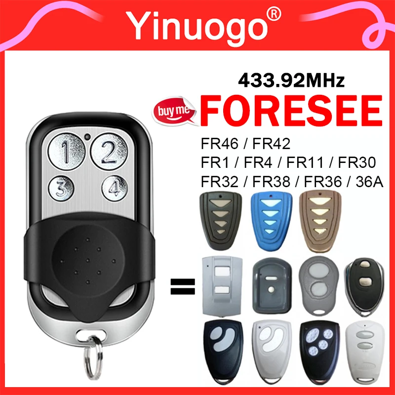 Для FORESEE FR36 FR36B FR36A FR30 FR32 FR38 FR42 FR46 FR1 FR4 FR11 гаражная дверь пульт дистанционного управления открывалка ворот 433,92 мГц плавающий код