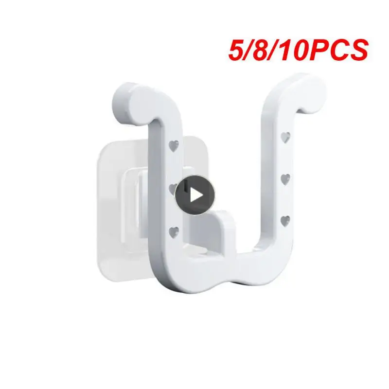 

5/8/10PCS Made Of Plastic Materials Such As Abs And Polyethylene Slippers Rack Best Feature Design Punch Free Slide Frame