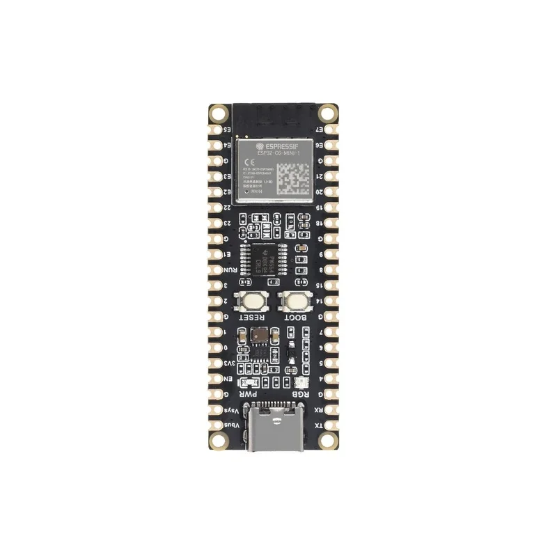 Фото Плата разработки ESP32-C6-Pico с поддержкой Wi-Fi 6, процессор 5-160 МГц, модуль ESP32-C6--1 №5