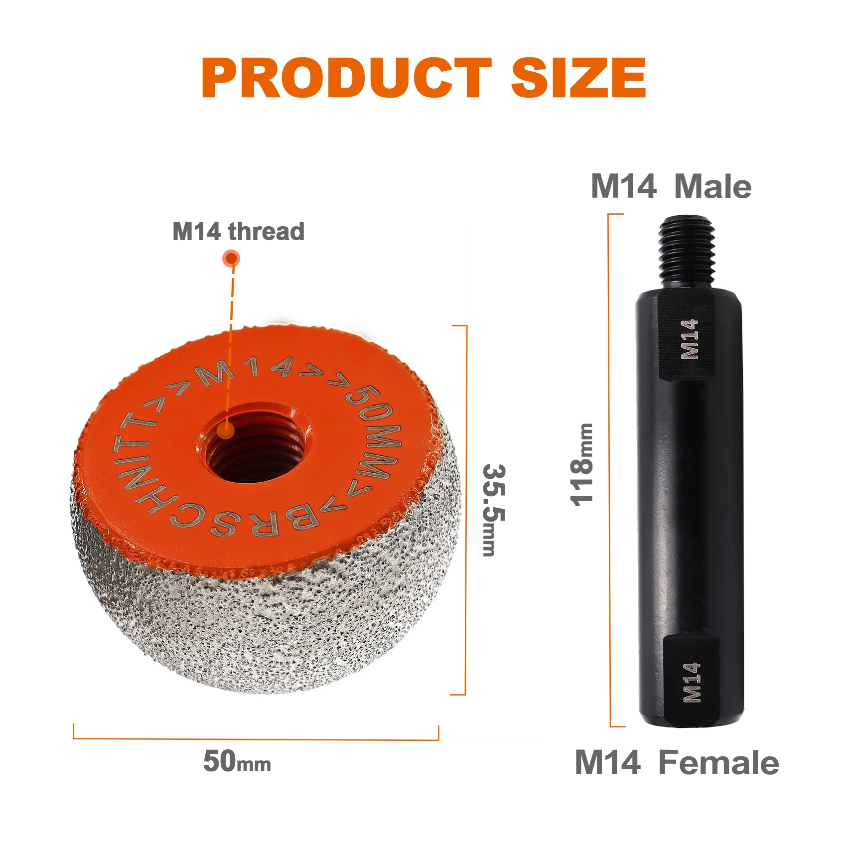 

BRSCHNITT алмазная шлифовальная головка 30 мм