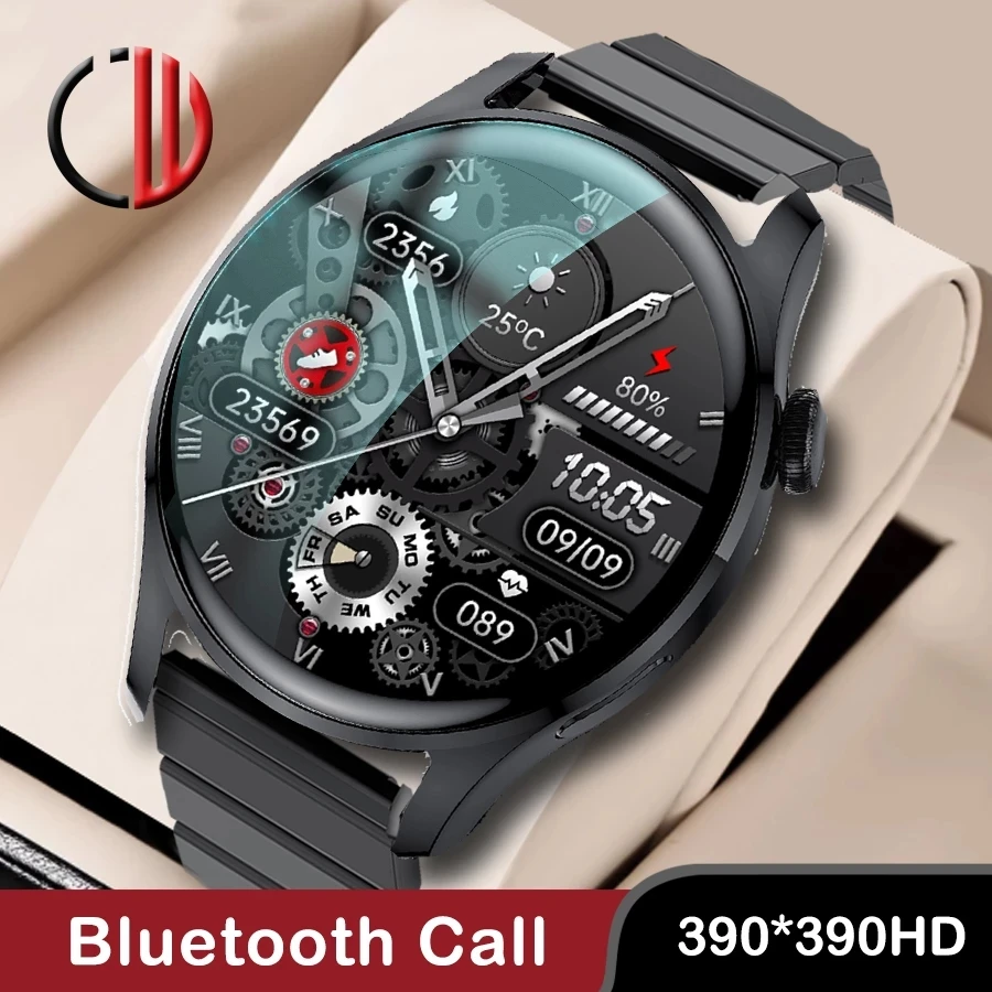 

Fitness Tracker Smart Watch Men 2022 New 390*390 Smartwatch Android IOS Waterproof Full Touch Heart Rate Blood Pressure