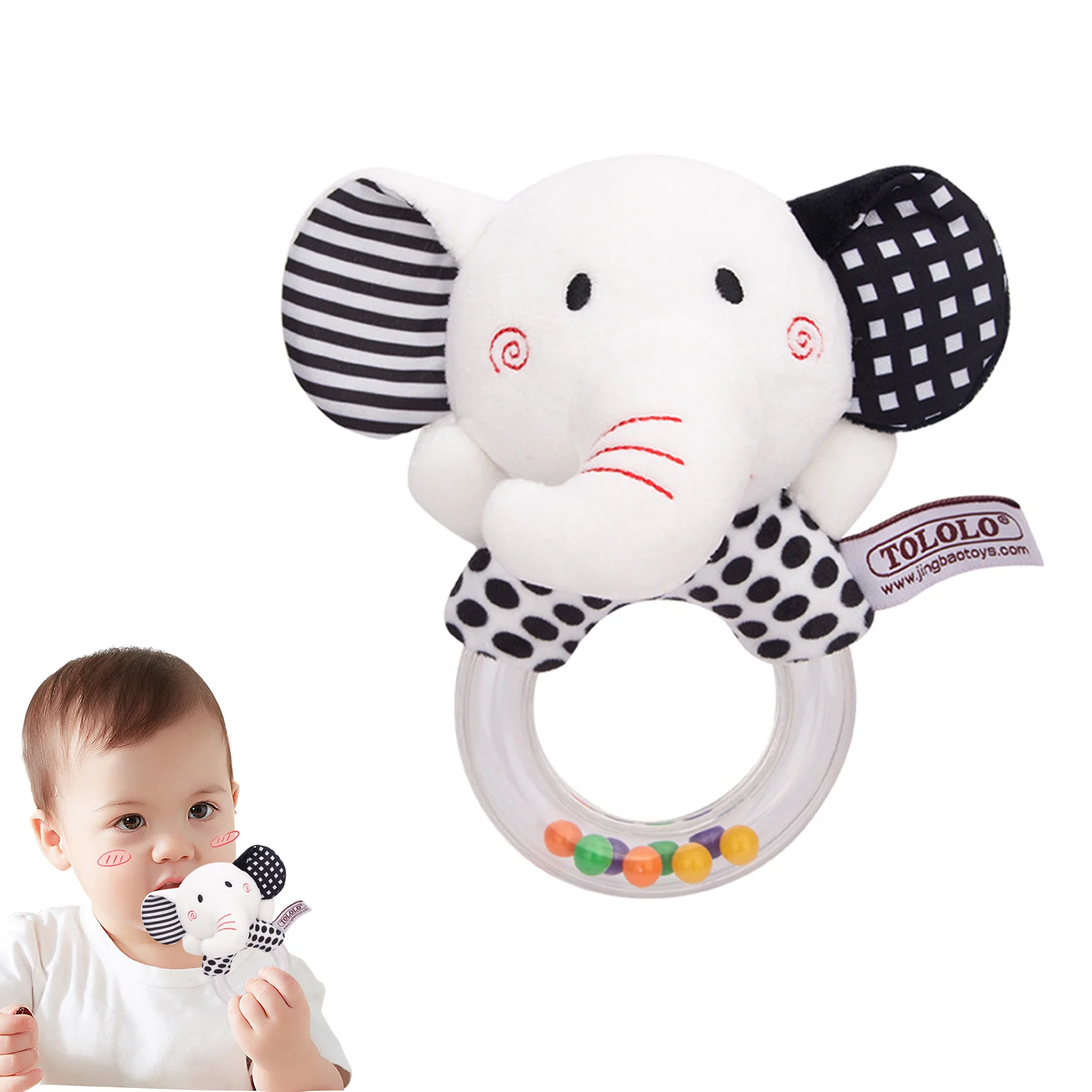 

Soft Baby Wrist Rattles Animal Shape Baby Rattle Toy For Newborns Animal-Shaped Plush Baby Rattle Toy Sound & Color Sensory Toy