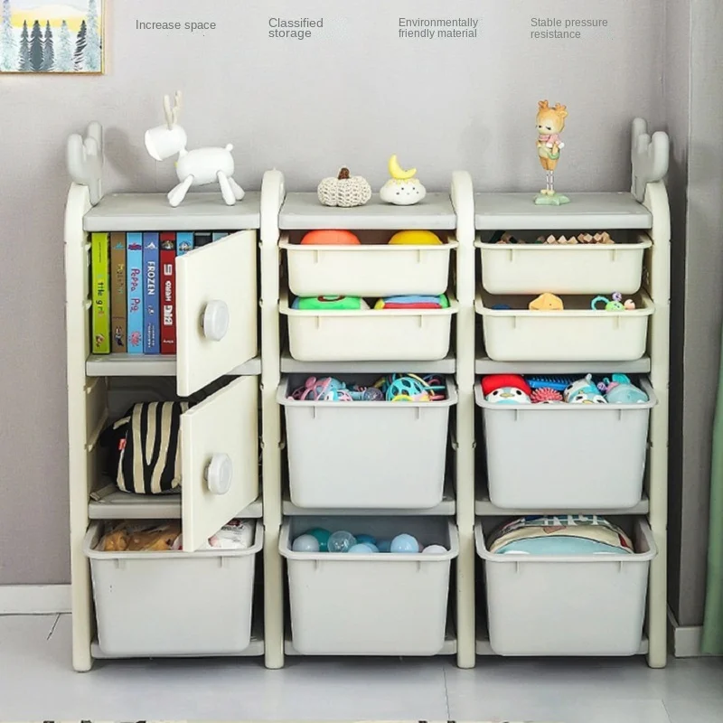 Детский стеллаж для хранения игрушек LazyChild, стабильный стеллаж для закусок, съемный стеллаж для игрушек, шкаф для хранения для домашнего исп...