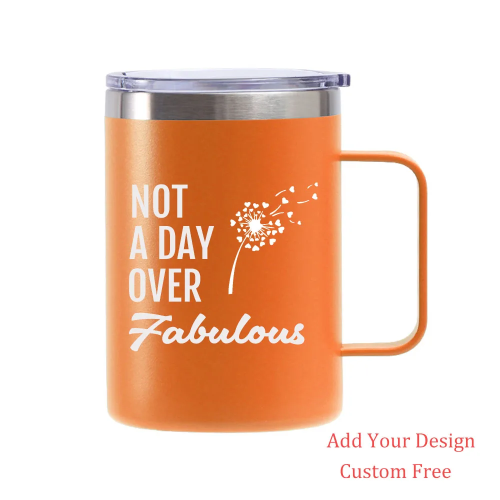 

Подарок на день рождения для женщин, винный стакан, подарок для женщин, фотография, нержавеющая сталь, изолированная кружка с крышкой и ручкой