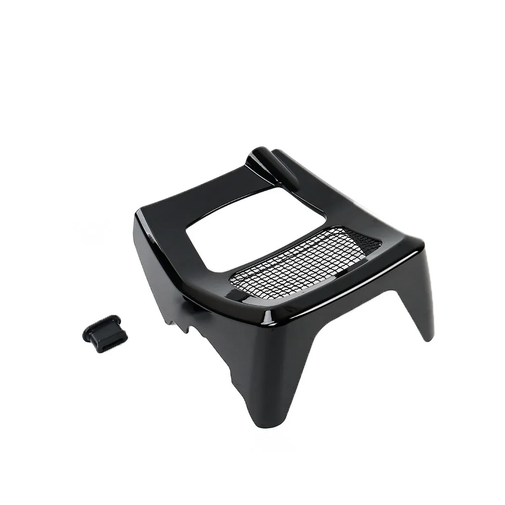 

Обтекатель мотоцикла, передние спойлеры, крышка для подбородка радиатора для Harley Road King Electra Street Glide FLHR FLTRX 17-2024, глянцевый черный