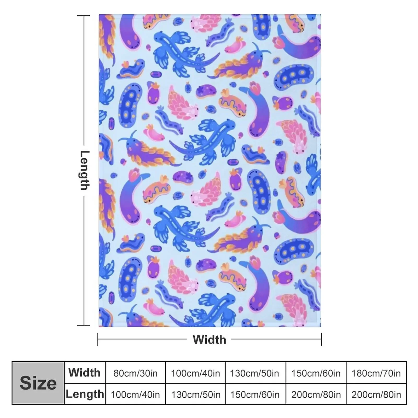 Морской слизник - пастельно-синее одеяло волосы одеяла и пледы декоративные для