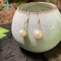 natural freshwater baroque pearl earrings silver 925 original gemstone women high quality jewelry design handmade