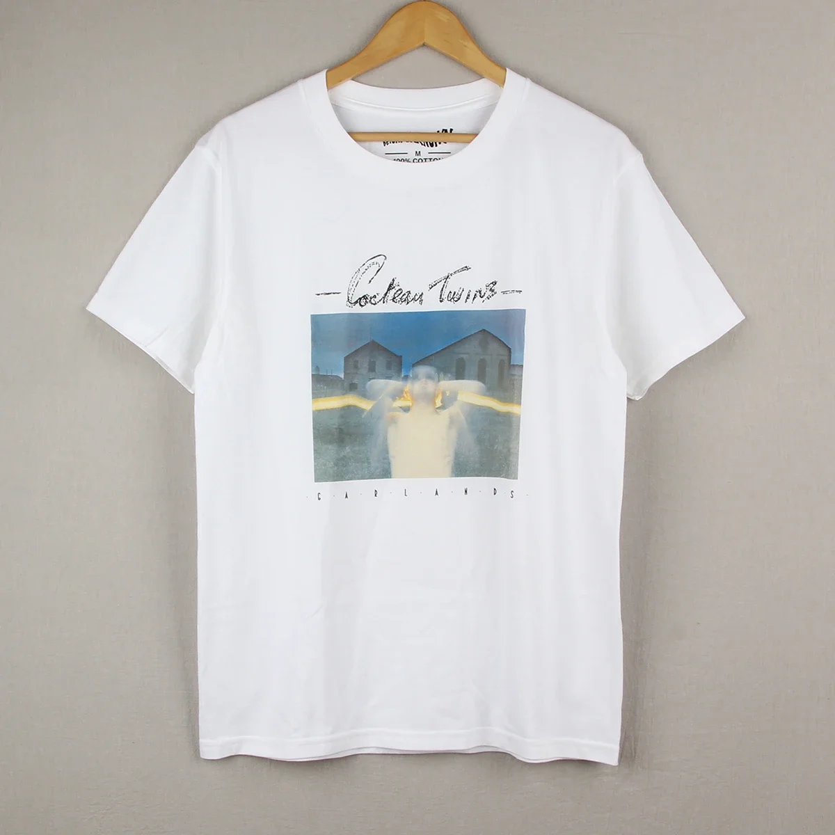 Хлопковая футболка с надписью Cocteau Twins 4Ad гирляндами Робин Гутри Элизабет Фрейз This