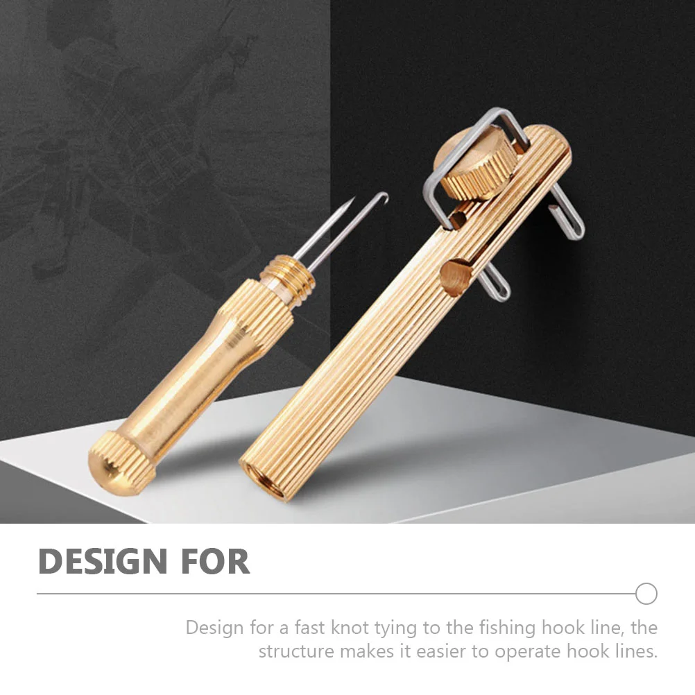 2 шт. крючок для сцепки проволоки инструмент завязывания узлов ручной рыболовный