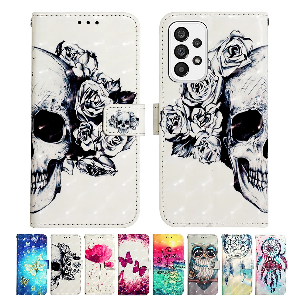

Flip Leather Phone Cases For Samsung Galaxy S22 S21 S20 FE S10 S10E S9 S8 Plus S7 Edge Note 20 Ultra 10 Plus 9 8 Wallet Cover