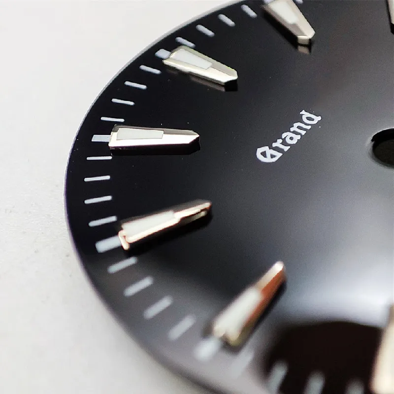 NH35 watch dial 28.5mm blue black dial green luminous fits NH35 movement watch movement