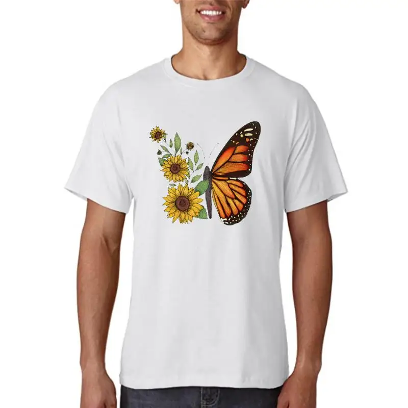 

T-shirts Women Floral Butterfly 2022 Spring Summer Fashion 90s Clothing Tshirt Top Lady Print Clothes Stylish Sexy Tee T-Shirt