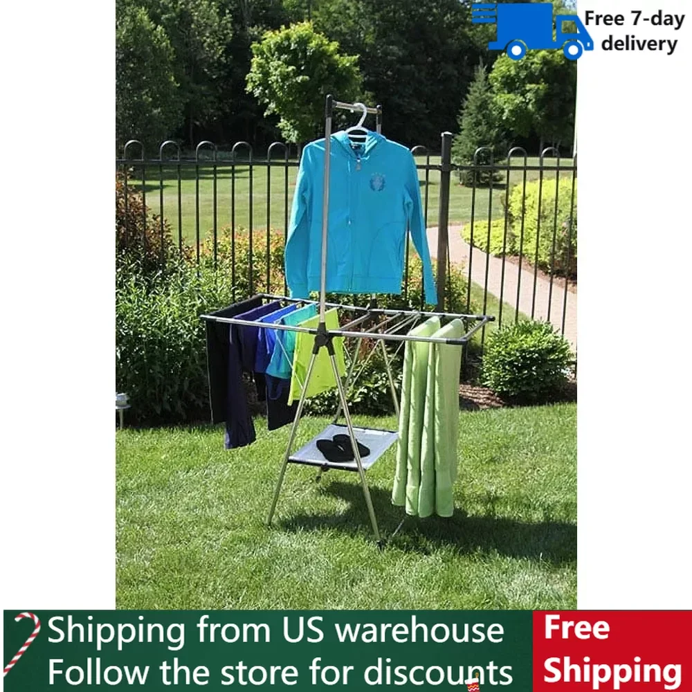 

Extendable Wall Drying Rack for Clothes Indoor/Outdoor Stainless Steel Compact Drying Rack Pants Hanger Hangers Racks Coat Cloth