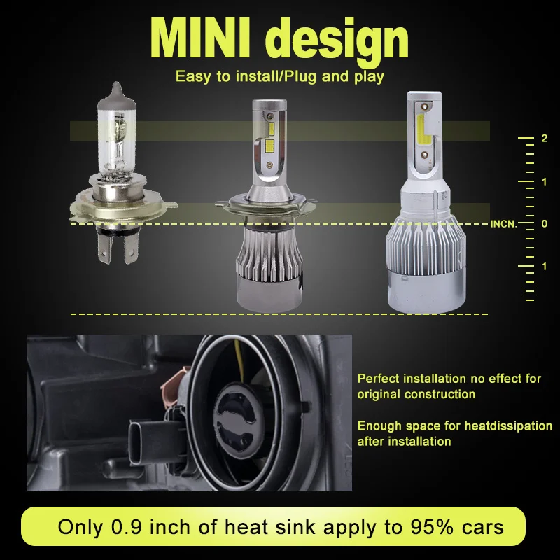 Лампы для автомобильных фар головного света H1 Led H7 H4 H11 H8 10 000 лм 9005 HB3 9006 HB4 |