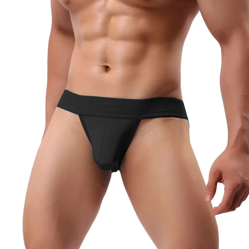 Мужские Соблазнительные трусики-танга нижнее белье трусы с заниженной талией