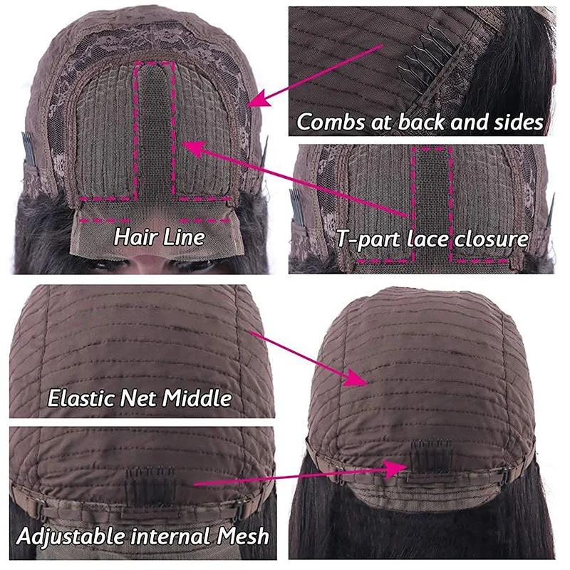 Lace Front Short Bob Wig Straight Natural Black Human Hair Wigs for Black Women Pre Plucked Closure Wig Brazilian Hair