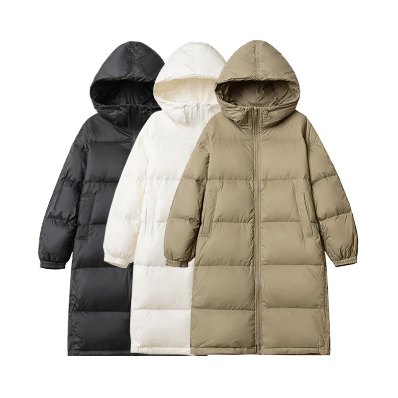 New Women Down Jacket Casual Style Autumn Winter Long Coats And Parkas Female Outwear