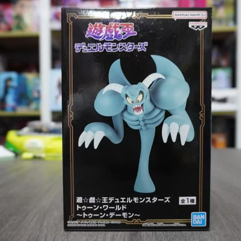 Фото Бандай Ю-Ги-О! Фигурка аниме-персонажа Duel Monsters Oon Daemon Toon Summoned Skull Blue-Eyes White Dragon, модель игрушки, подарок №3