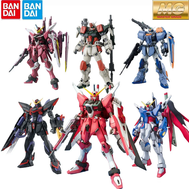 

Bandai Original MG SEED Justice Assault Freedom Duel Impulse Divine Shield Storm Gundam Assembly Model Action Figure Toy Gift