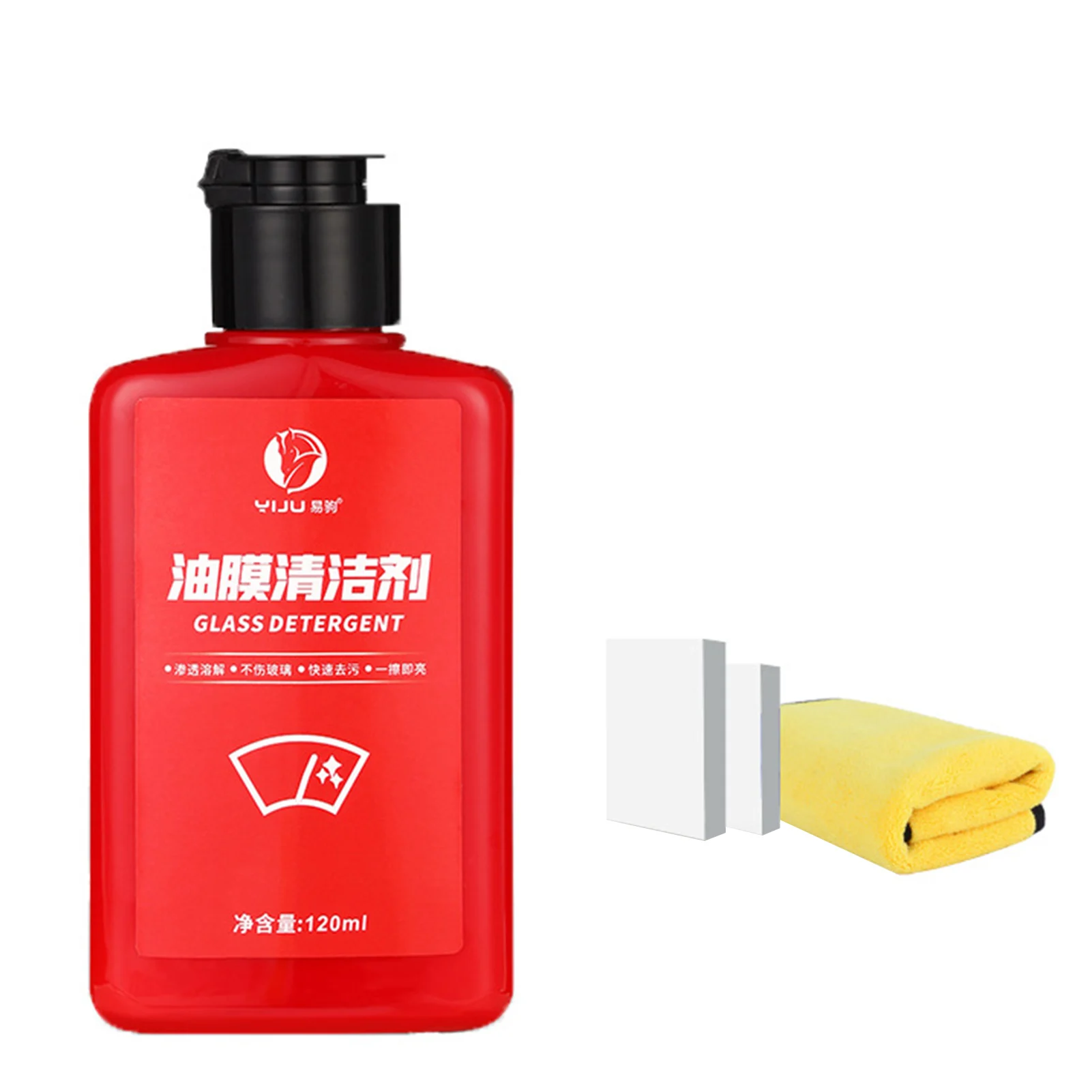 

120ml Car Glass Oil Film Remover Glass Oil Film Remover Glass Stripper Water Spot Remover For Windscreen Windshield Window Glass