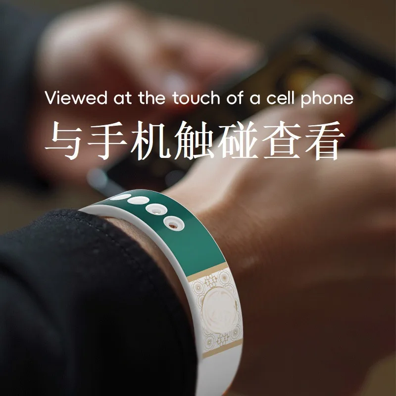 Фото Новый NFC-браслет Equantu NB01 для Ближнего Востока, с функцией сенсорного управления и передачи данных с мобильного телефона, легкий и удобный дизайн. №2