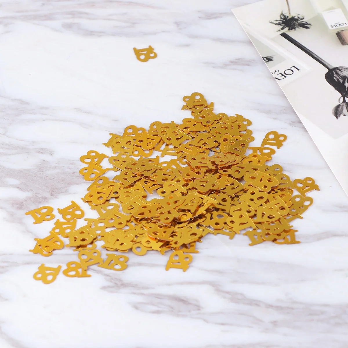 

Birthday Glitter Party Wedding Number Table Celebration Golden Shower Colorful Throw Baby Decor Paper Holiday Sequin Festival