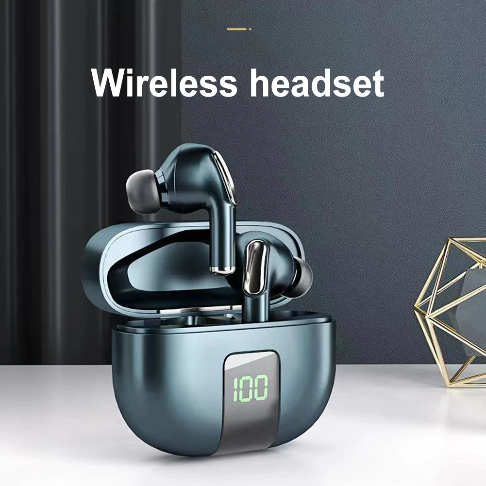 

Bluetooth-наушники с шумоподавлением, беспроводные наушники 5,0, стерео, сенсорный цифровой дисплей для ПК, телефона, игр