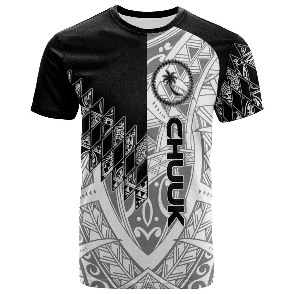 

Pohnpei Polynesian Culture Tribal Island Retro Tattoo Oversized Harajuku 3D Printed Summer Streetwear Short Sleeve T Shirt Men