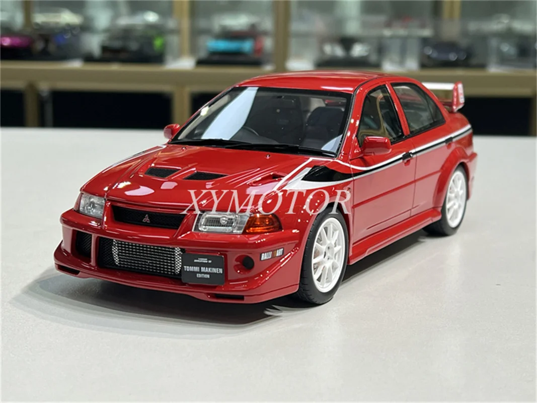 

Модель автомобиля OTTO 1/18 для Mitsubishi Lancer EVO VI 6 из смолы, литые красные игрушки, подарки, хобби, демонстрационные украшения, коллекция