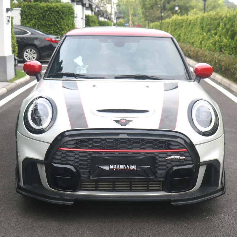 Для MINI COOPER S JCW LCI 2 2021-2023 передний разделитель губ удлинитель бампера спойлер на