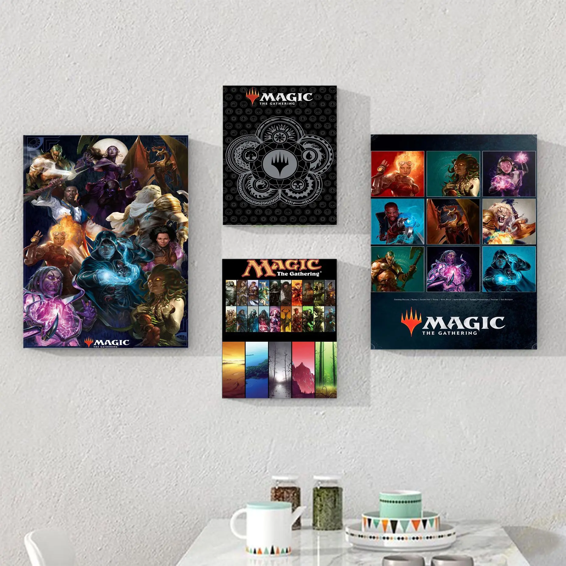 

M-magic-the-Gathering Self-adhesive Art Poster HD Quality Poster Wall Art Painting Study Kawaii Room Decor
