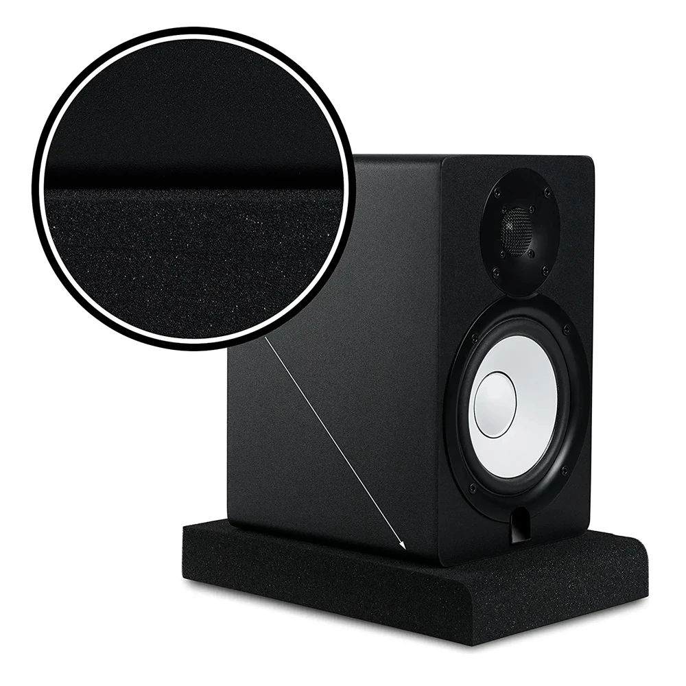 

1Set 30x17x4cm Studio Monitor Speaker Acoustic Foam Pads Sponge Desktop Isolation Panels Which Fits Most Speaker Stands Panel
