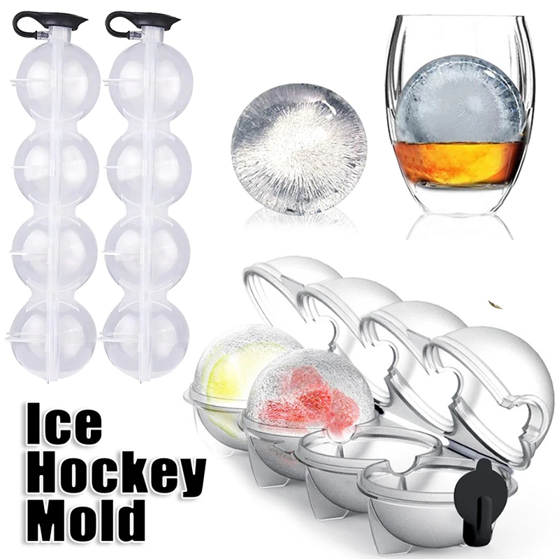 4.5-5cm Ice Hockey Mold Whisky Cocktail Vodka Ice Cube Maker