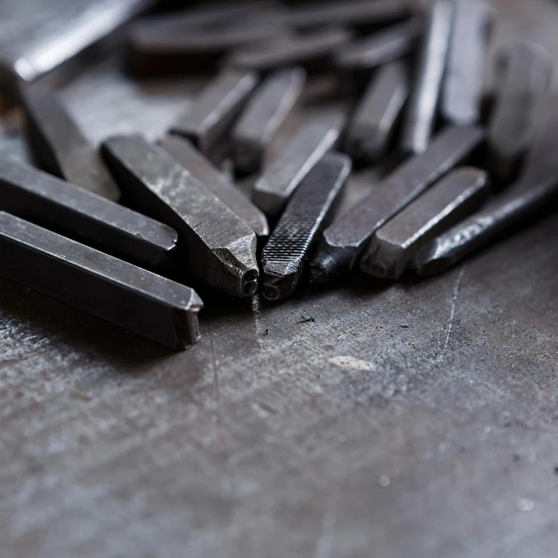 36 шт. 1/8 дюйма (3 мм) набор штампов с буквами и нижним корпусом A-Z 0-9 перфоратор для