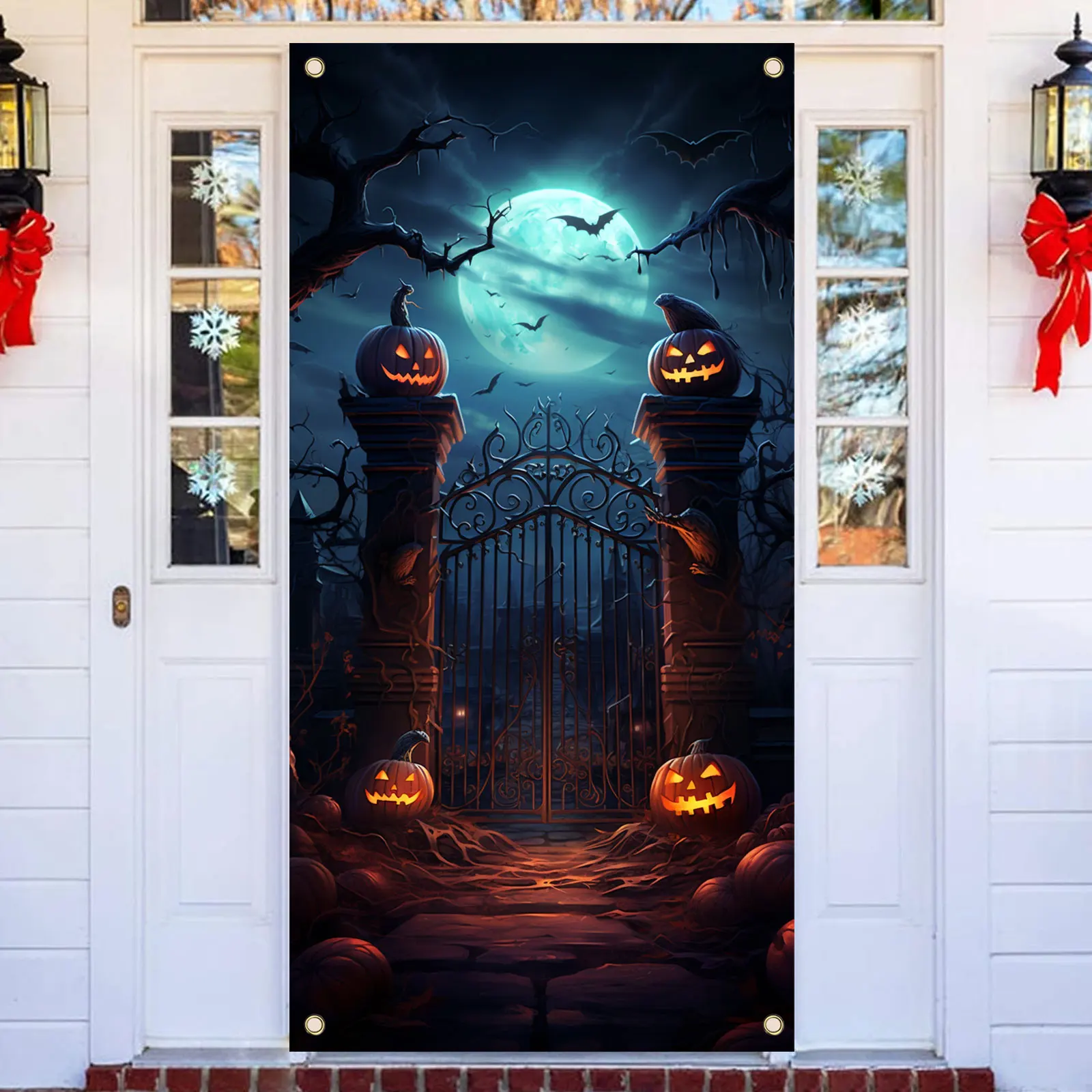 70x35 Дюймов Искусственная Тыква Для Украшения Хэллоуина С Фоном Тематической