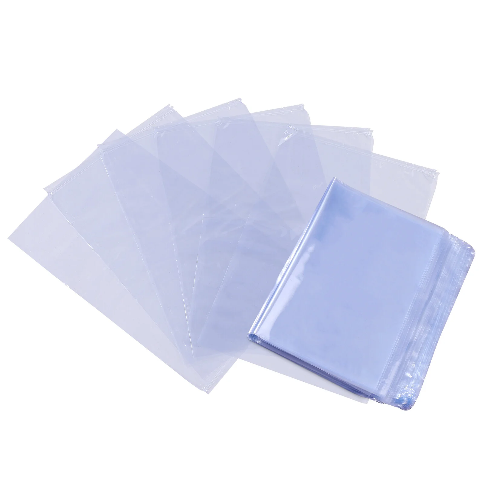 

Supvox 300pcs PVC Clear Wrapping Paper Transparent Heat Shrink Bags Laminating Wrappers for Handmade Soaps Bottles Bath