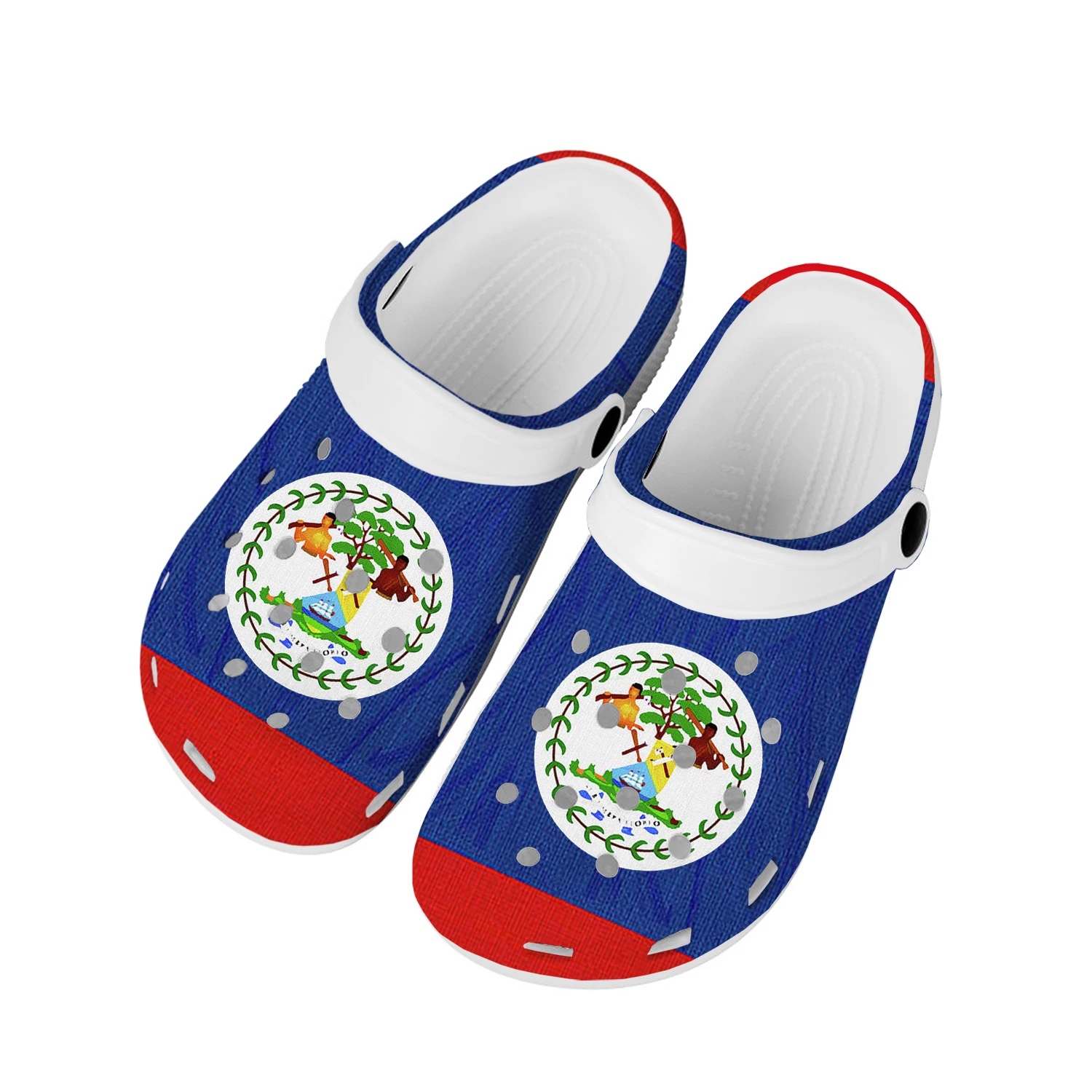 

Belizean, флаг, домашние сабо, обувь для воды на заказ, мужская женская обувь для подростков, Белиз, дышащие пляжные тапочки с отверстиями